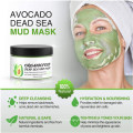 Bio Avocado Vegan Totes Meer Schlammmaske Pflegende Tiefenreinigung Entspannende Gesichtsbehandlung Mitesser-Entferner Hautheilende Tonerde-Maske